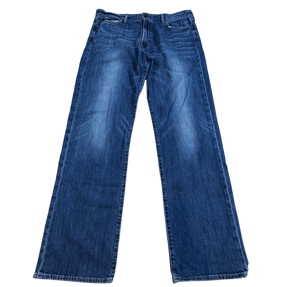 Lucky Brand 361 Vintage Straight Jeans Men's 36x34 Blue Denim Stretch Pants